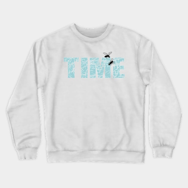 TIME FLIES Crewneck Sweatshirt by skstring